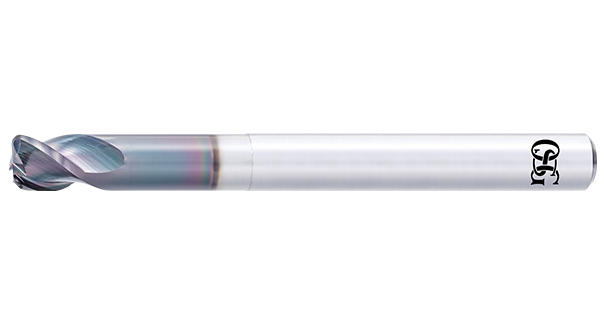 銅電極加工用DLC涂層高效率精加工用長(zhǎng)頸圓弧角型硬質(zhì)合金銑刀